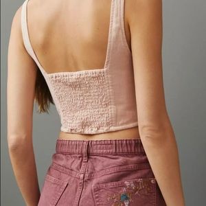 Pilcro Embriodered Scrunchie Shorts Size S NEW
